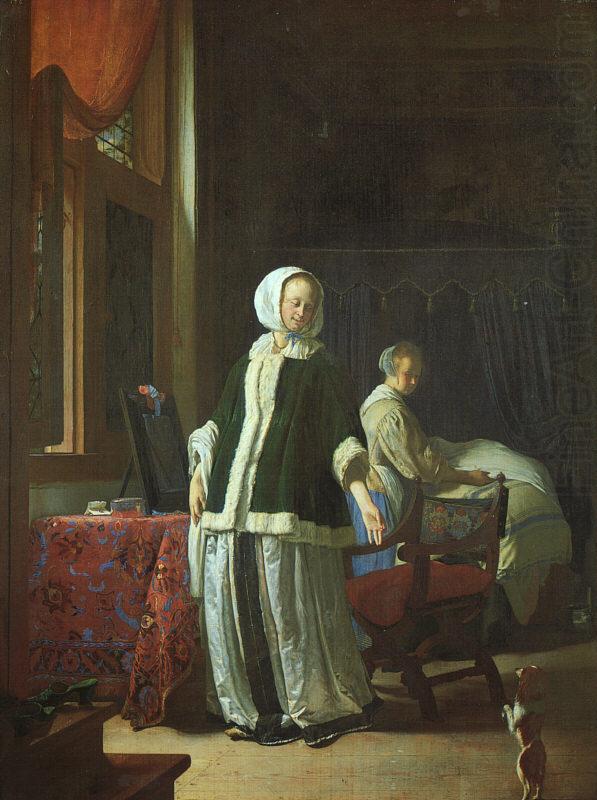 Frans Jansz van Mierisi Morning of a Young Lady